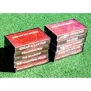 9 Audio Tape Collection-Alfred Hitchcock/Edgar Allen Poe/Dracula/Sherlock Homes